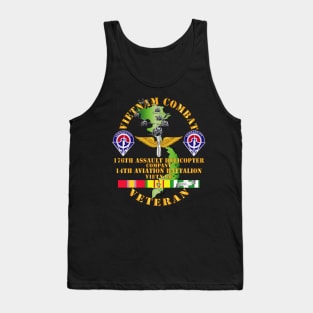 Vietnam Combat Veteran - 176th AHC w 14th Avn Bn Tank Top